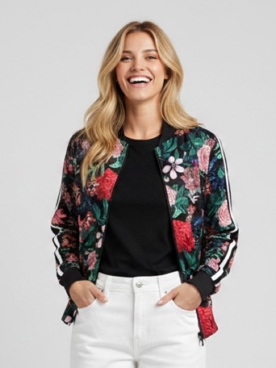 project RUNWAY Jackets & Blazers - project RUNWAY Floral Bomber Jacket Small